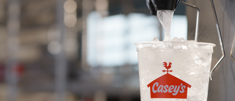 89 cent Medium Fountain or Frozen Drinks at Casey's with fountain drink splash